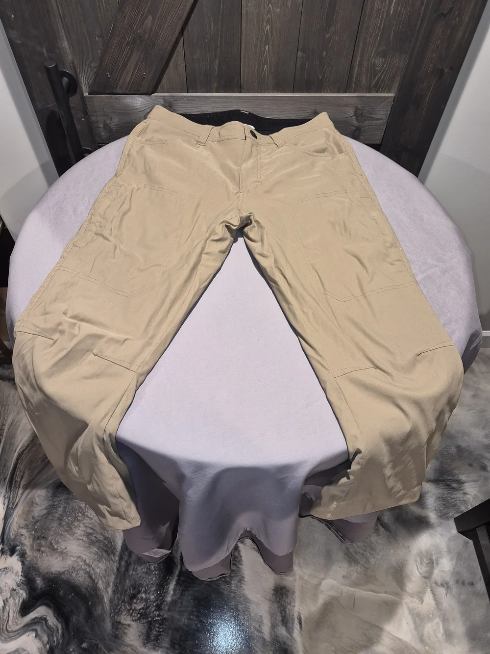 Orvis Men's Tan Fleece Lined Pants. Inseam Length Altered To 24